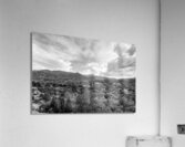 Evening Clouds Over Pikes Peak Grayscale Acrylic Print
