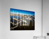 Sailboat and Shrimp Boats San Carlos Post-Ian Acrylic Print