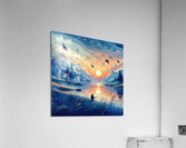 A wonderful sunset landscape Acrylic Print