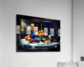 Still Life Of Fruits and Flowers At Dawn Captivating AI Concept Art by Xzendor7  Acrylic Print