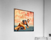 Lon Keller Football Sunset Art Acrylic Print