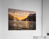 St Mary Lake Sunburst Acrylic Print