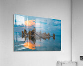 Tufa Reflection Sunset Acrylic Print