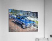 1967 Blue Chevy Chevelle SS 396 X1 8 Acrylic Print