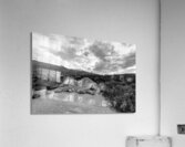 Ending The Day Hiking Colorado Springs Grayscale Acrylic Print