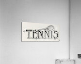vintage tennis racket art from early 1900s Acrylic Print