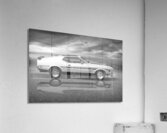 Mach 1 Mustang Reflections in Black and White Acrylic Print