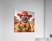 Pugsly The Rodeo Clown Acrylic Print