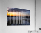 Destin FL Sunset Through Sea Oats Acrylic Print