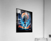 The Landing Retro Fusion Sci-Fi Space Poster Art Captivating AI Concept Art by Xzendor7 Acrylic Print