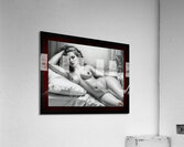 Reclining Nude Illustration Gorgeous AI Concept Art Portrait by Xzendor7 Acrylic Print