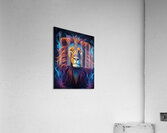 Lion Smoky Neon Acrylic Print