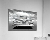 Chevrolet Impala 1959 in Black and White Acrylic Print