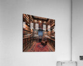 Traditional library with floor-to-ceiling bookcases Acrylic Print