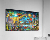Serengeti Giraffe - Batik Bouquet Acrylic Print