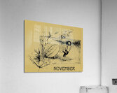 early 1900s purdue football art kick Acrylic Print