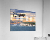 Mission Complete B-25 Over White Cliffs of Dover Acrylic Print