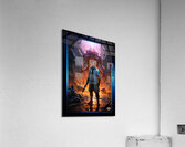 The Mad Scientist And His Monstrous Creation Astounding AI Concept Art by Xzendor7  Acrylic Print