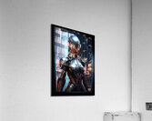 An Android Assassin Seeks Her Prey Mesmerizing AI Concept Art by Xzendor7 Acrylic Print