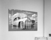 1559 Buick Convertible Black and White Acrylic Print