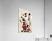 Vintage Clem Cougar Washington State Art Acrylic Print