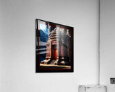 The Old Temple Of The Amalgites Within The Seven Magic Mountains Mesmerizing AI Concept Art by Xzendor7  Acrylic Print