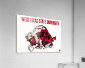 wtsu vintage west texas state buffaloes art Acrylic Print