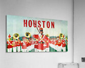 vintage houston marching band art  Acrylic Print