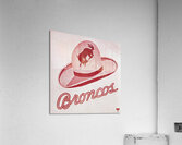Vintage Santa Clara Broncos Hat Art Acrylic Print