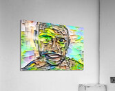 textured portrait Acrylic Print
