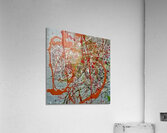 orange circles Acrylic Print