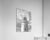 Fly Past - Seagulls Round Southwold Lighthouse Black and White Acrylic Print