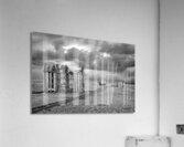 End Of The Line in Black And White Acrylic Print