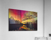 Red Sky Aurora Acrylic Print