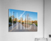 Omaha Riverfront Park Sidewalk Split Acrylic Print