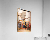 Madonna and child with saints angels and Federico da Montefeltr Acrylic Print