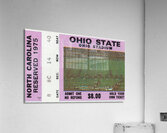 1975 Ohio State vs. North Carolina Ticket Art Acrylic Print