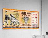 1971 Sugar Bowl Ticket Canvas Art Acrylic Print
