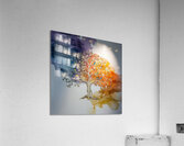 the wall panel features an intricate nature inspi Acrylic Print