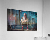 calm down 3d render photo illustration typography Acrylic Print