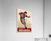 Vintage University of Oklahoma Football Player Acrylic Print