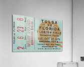 1979 Tulsa vs. Florida Football Ticket Art Acrylic Print
