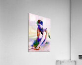Abstract Mixed Media Art of Ballet Dancer Taking a Break  Acrylic Print