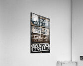 a captivating photo featuring four weathered wood Acrylic Print