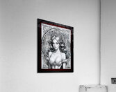 An Elegant Fantasy Girl Pin Up Illustration Beautiful AI Concept Art by Xzendor7 Acrylic Print