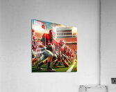 Georgia Football Warmup Art Acrylic Print