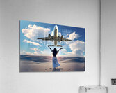 Under the clouds in realistic style Acrylic Print