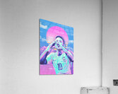 Neymar Retro Poster Acrylic Print