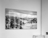 Zugspitze in black and white Acrylic Print