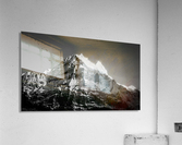 Swiss peak in black and white Acrylic Print